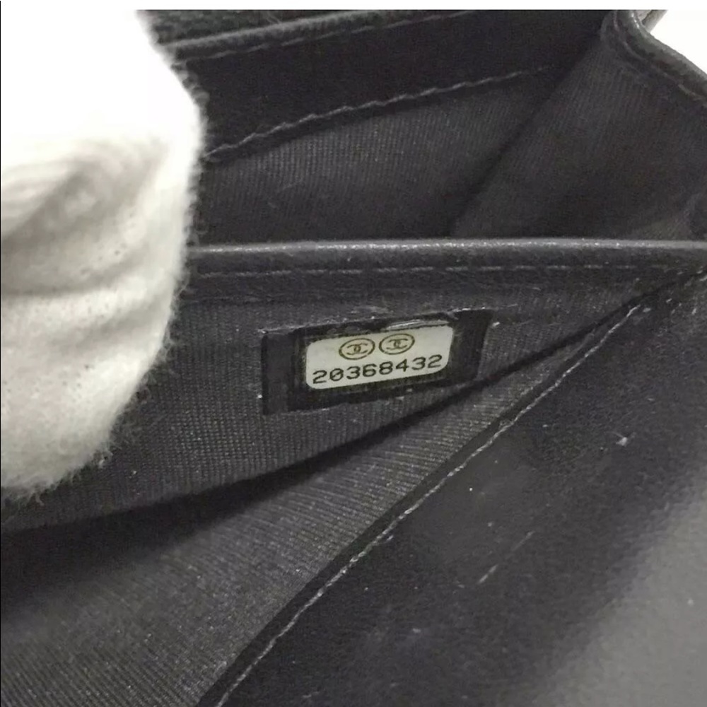100% Authentic CHANEL Wild Stitch Black Lambskin